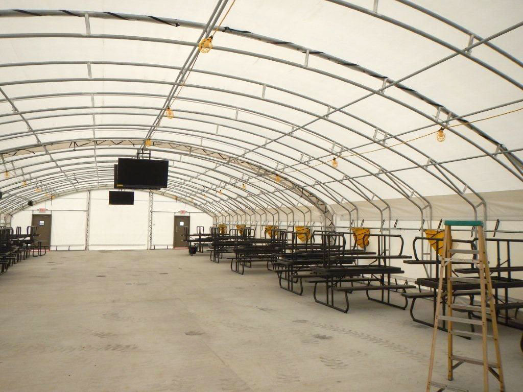 Lunch Tent with Tables